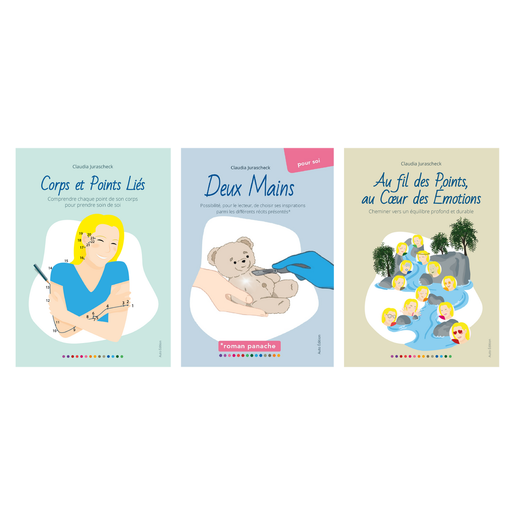 Coffret Kinessence : Corps et Points Liés + Deux Mains + Au Fil des Points, au Cœur des Émotions